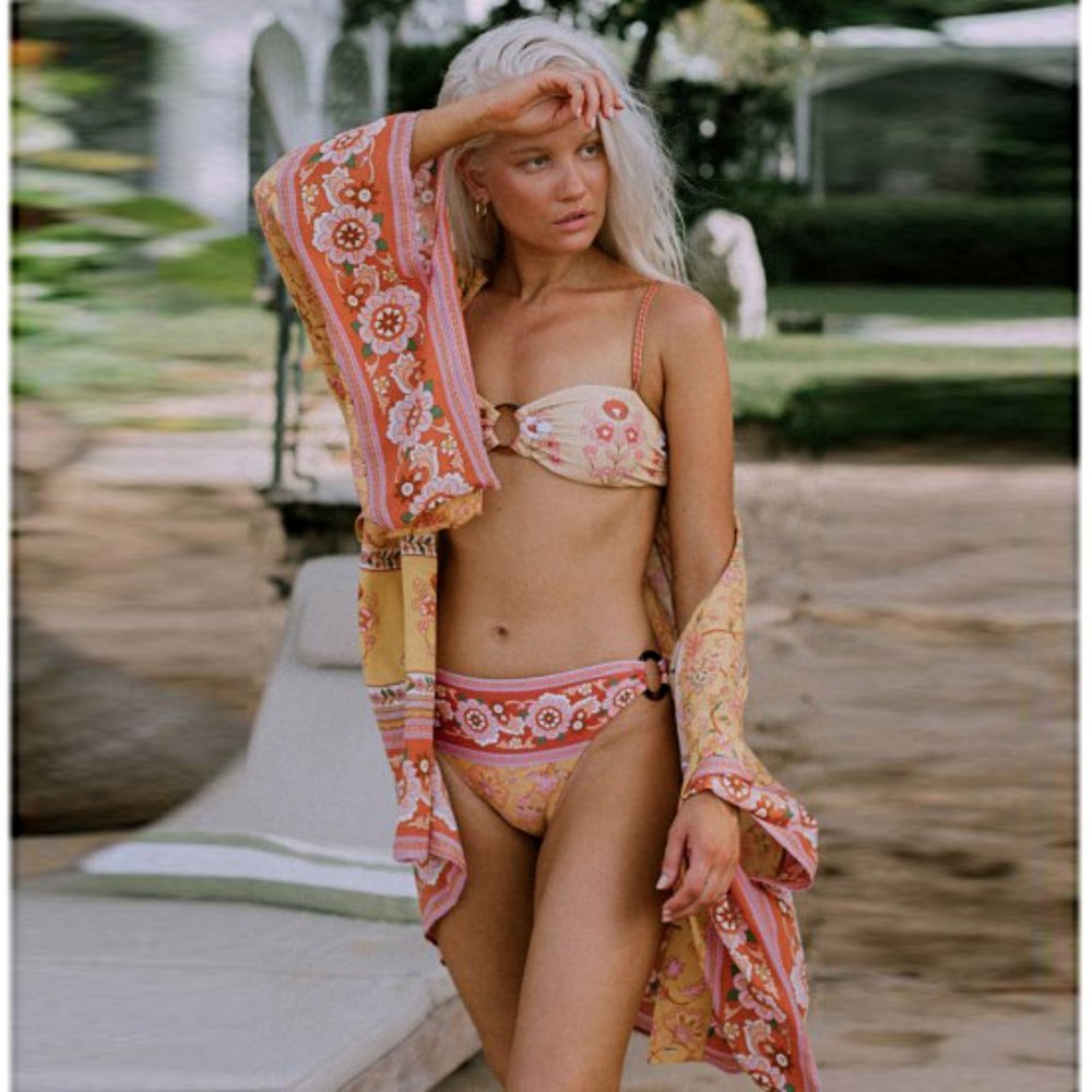 BNWT Spell Portobello Rd Bandeau Bikini Set